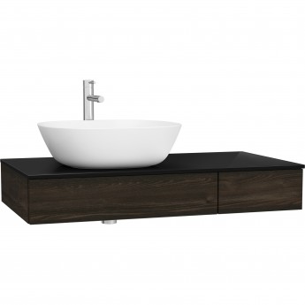 Модуль под раковину VITRA ORIGIN 90 см с выдвижным ящиком, левосторонний, темный вяз