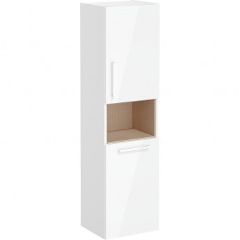 Пенал VITRA ROOT GROOVE высокий правосторонний с корзиной для белья, глянцевый белый