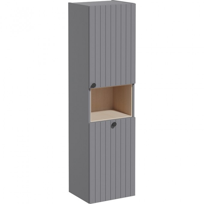 Пенал VITRA ROOT GROOVE высокий правосторонний с корзиной для белья, серый 69102