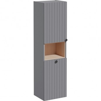 Пенал VITRA ROOT GROOVE высокий с корзиной для белья, серый